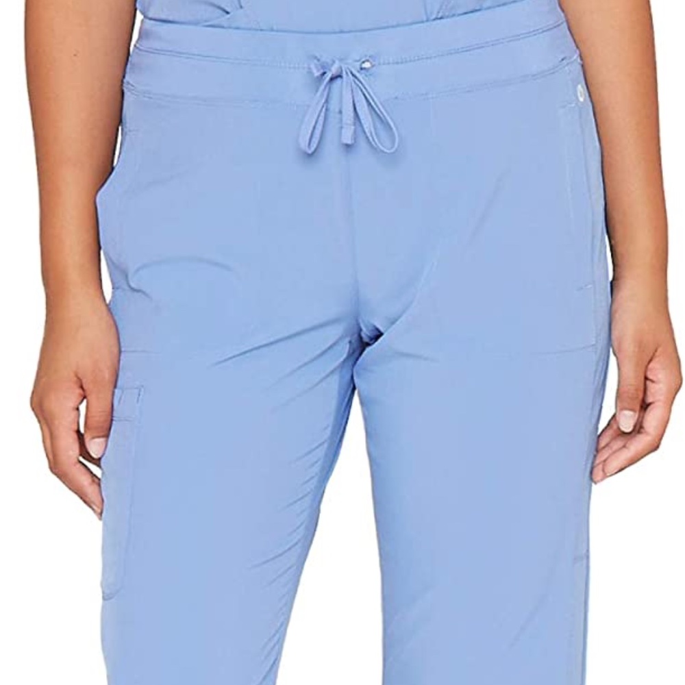 Barco One Spirit Pant Scrubs Bottoms Ciel Blue XS Regular Cargo Track